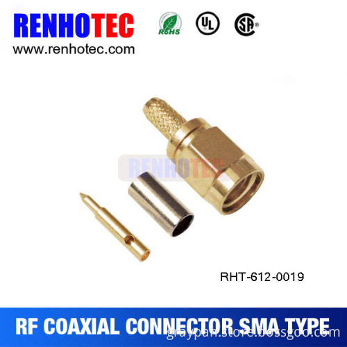 sma connector for rg58 connector with crimp type